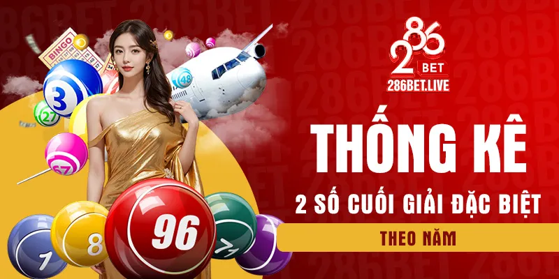 Thống kê 2 số cuối giải đặc biệt theo năm